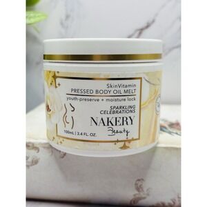 Nakery Beauty SkinVitamin Pressed Skin Body Oil Melt Sparkling Celebrations 3.4